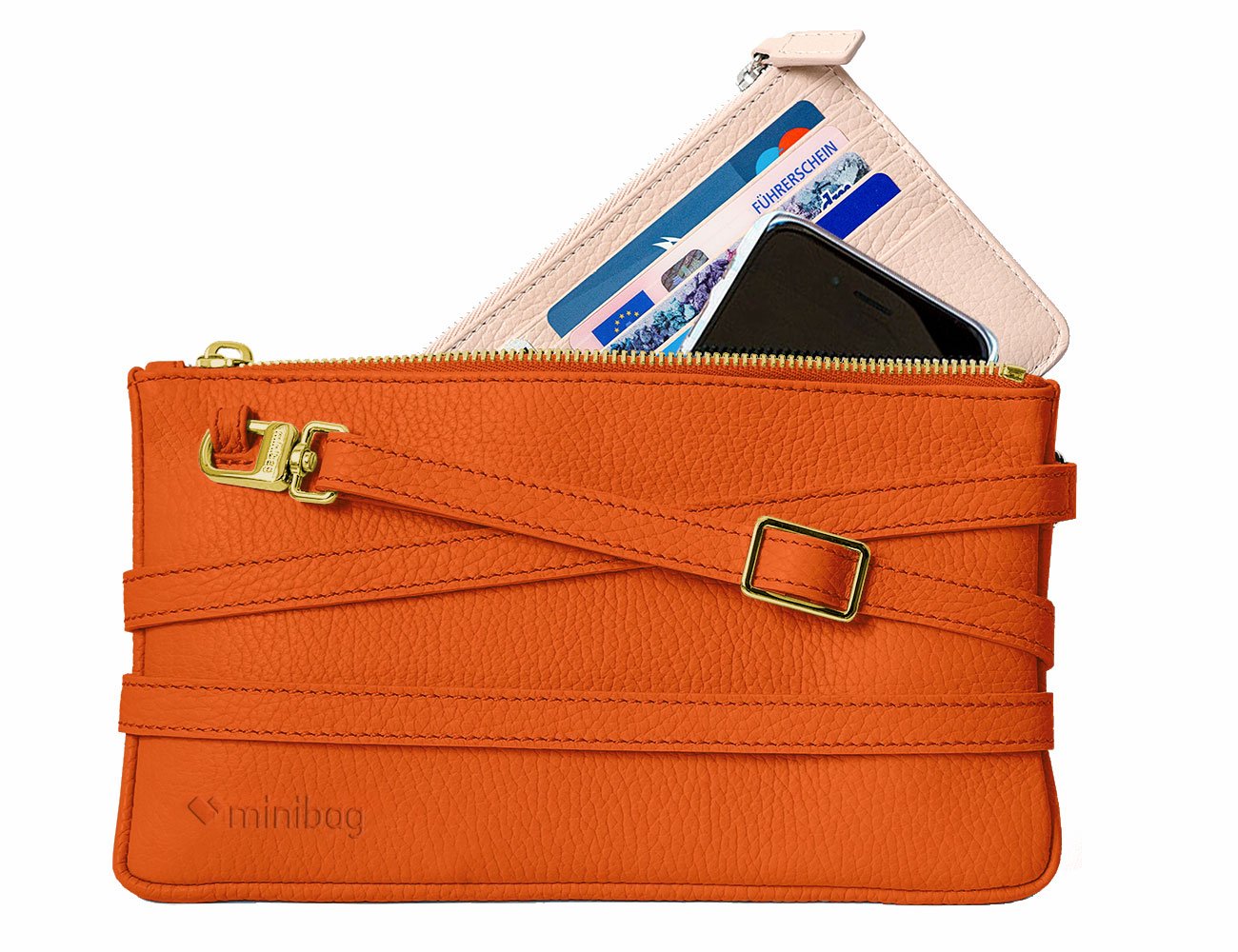 minibag orange GOLD & Wallet
