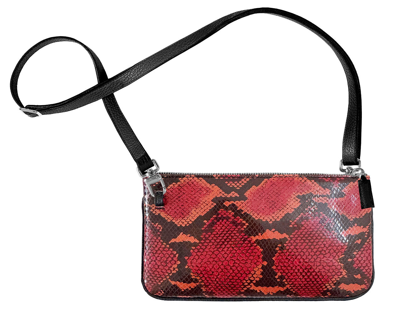 minibag snake, Ledertasche mit Schlangenmuster, Clutch mit Schlangenmuster, kleine Tasche mit Schlangenleder, Schlangenledertasche, snake bags, snake bag