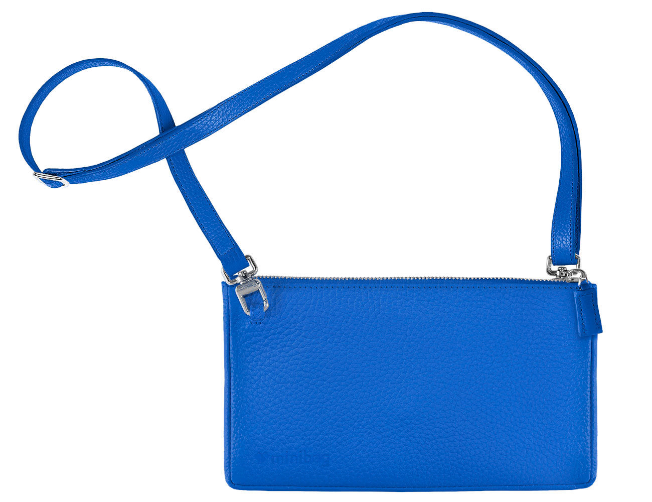 kleine blaue ledertasche, handytasche blau, blaue Ledertasche minibag blau, blaue mini tasche
