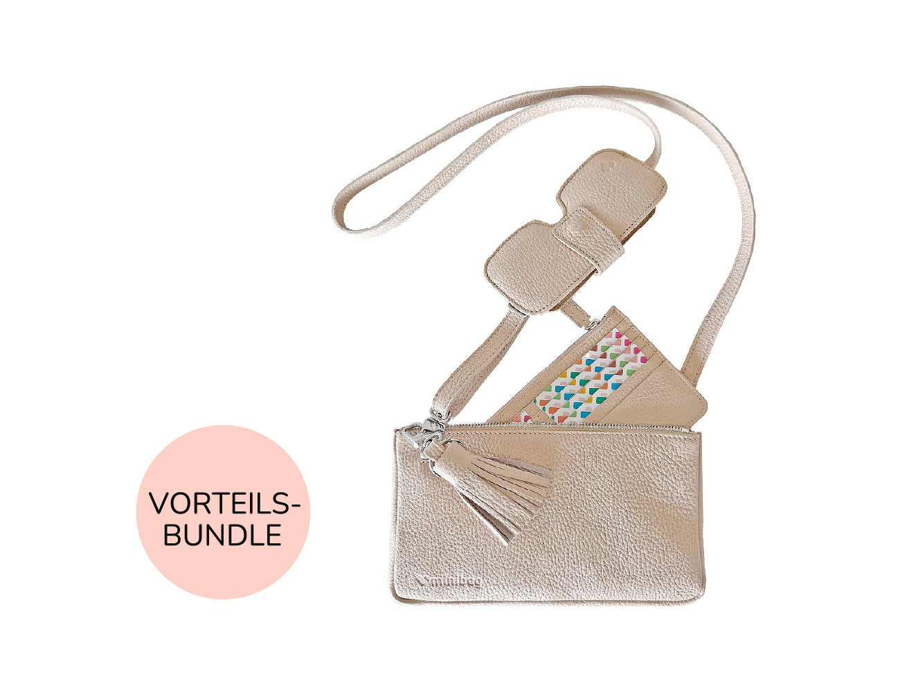 minibag nude Smart bundle + gratis Schlüsselanhänger